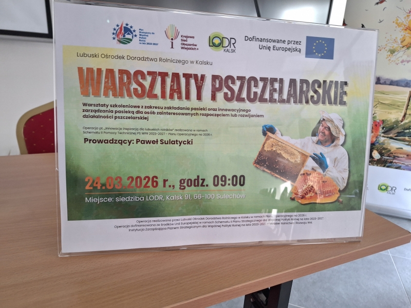 Warsztaty pzczelarskie pn. "Nowoczesna Dochodowa Pasieka"