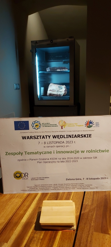 Warsztaty Wędliniarskie (7-8.XI.2023 r.) i Piekarskie (27-28.XI.2023 r.) w ramach operacji pn. Zespoły Tematyczne i innowacje w rolnictwie