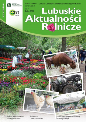 Lubuskie Aktualności Rolnicze - lipiec 2022