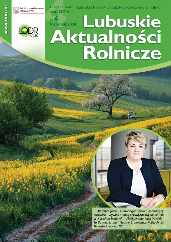 Lubuskie Aktualności Rolnicze - kwiecień 2024