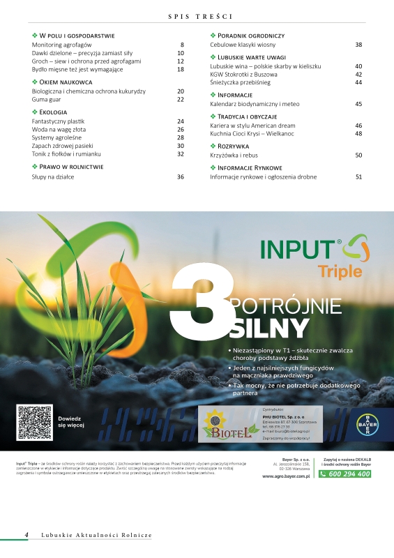 Lubuskie Aktualności Rolnicze - kwiecień 2026