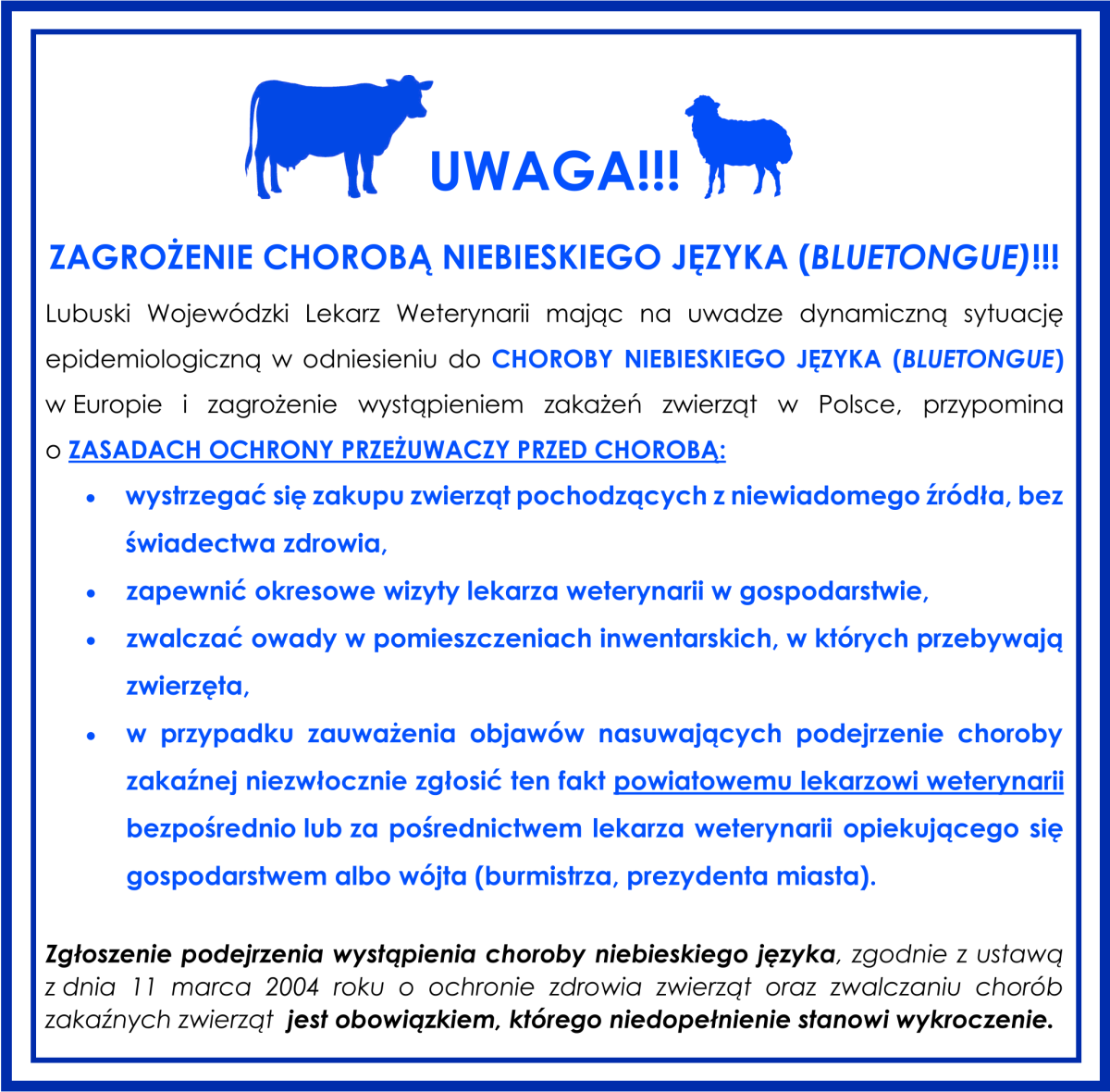Choroba niebieskiego języka