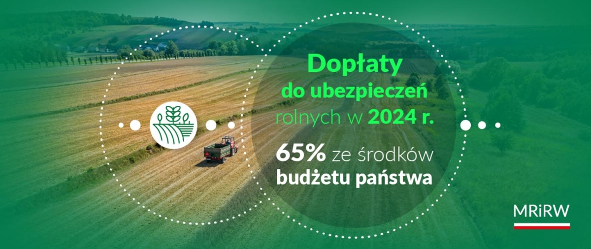 Dopłaty do ubezpieczeń rolnych w 2024 r.