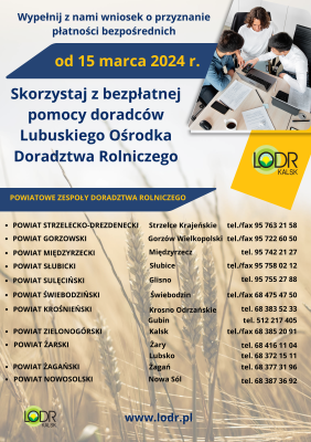 Doradcy LODR w Kalsku bezpłatnie wypełnią Twój wniosek o płatność TERMIN UPŁYWA 1 LIPCA