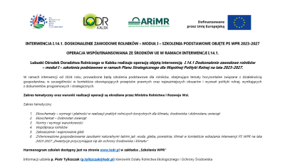 Doskonalenie zawodowe rolników