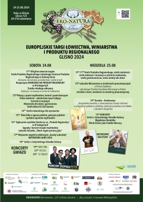 EUROPEJSKIE TARGI ŁOWIECTWA, WINIARSTWA I PRODUKTU REGIONALNEGO GLISNO 2024
