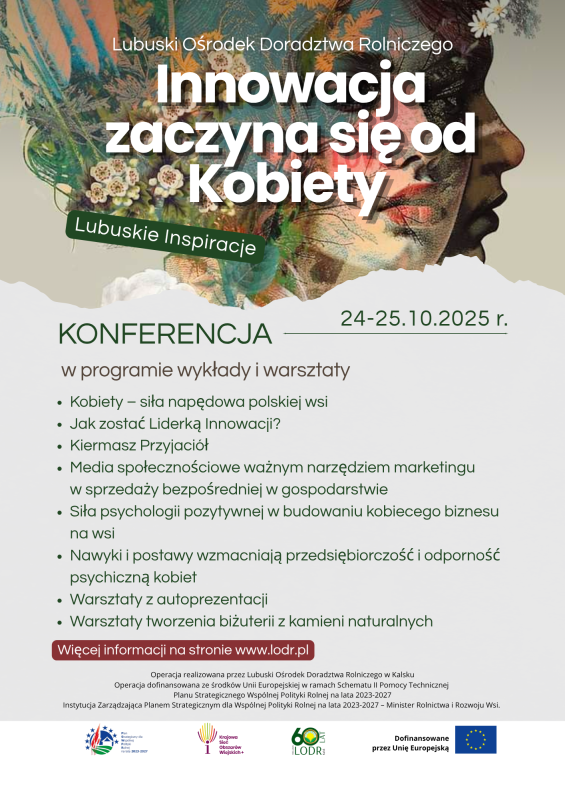 Konferencja pn. INNOWACJA ZACZYNA SIĘ OD KOBIETY – LUBUSKIE INSPIRACJE
