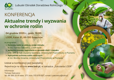 Konferencja - Aktualne trendy i wyzwania w ochronie roślin