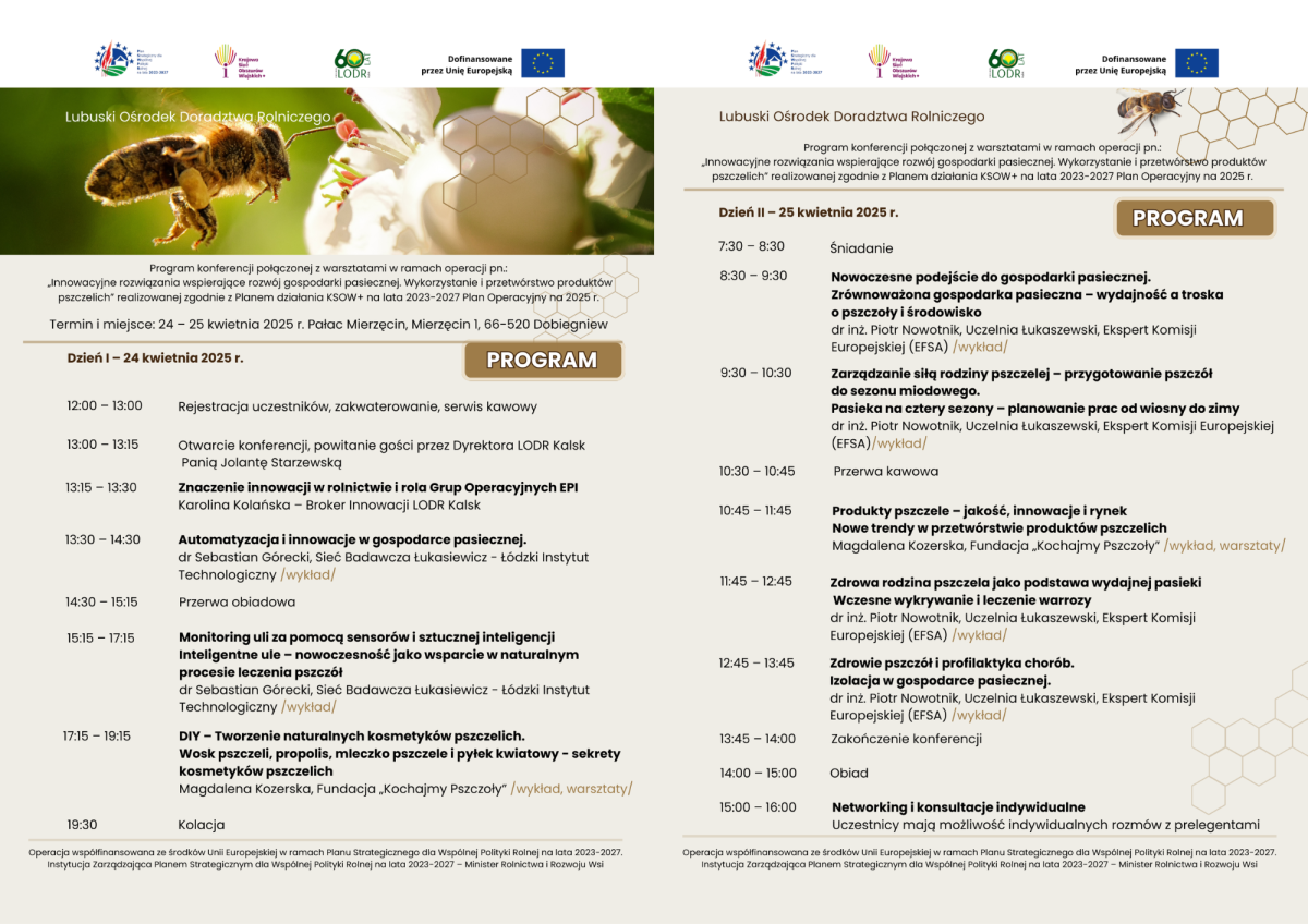Konferencja dla pszczelarzy