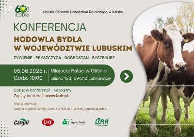 Konferencja - Hodowla bydła w województwie lubuskim