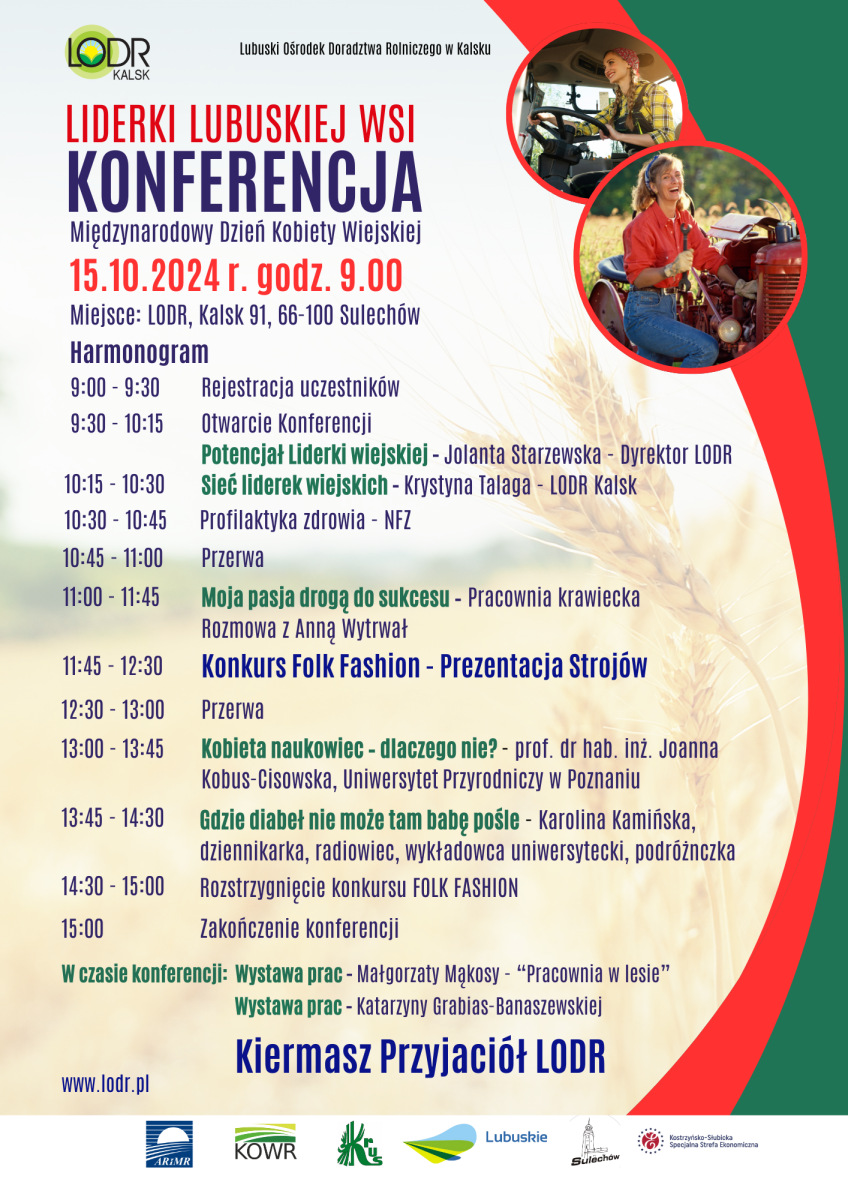 Konferencja - LIDERKI LUBUSKIEJ WSI