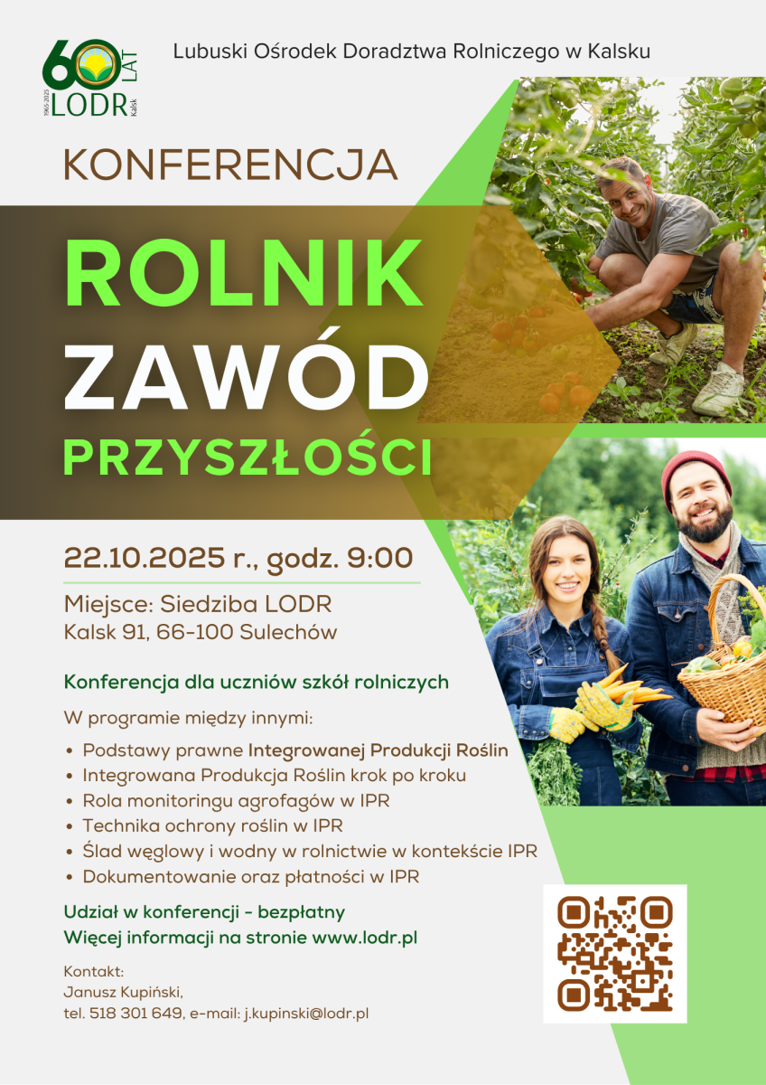 KONFERENCJA - ROLNIK  ZAWÓD PRZYSZŁOŚCI