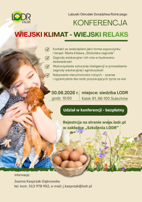 Konferencja „wiejski klimat - wiejski relaks"