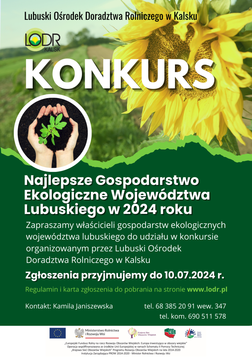 Konkurs na Najlepsze Gospodarstwo Ekologiczne w 2024 roku.