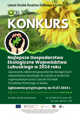 Konkurs na Najlepsze Gospodarstwo Ekologiczne w 2024 roku.