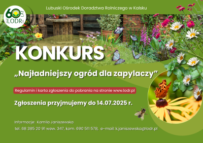 Konkurs Najładniejszy ogród dla zapylaczy