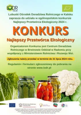 Konkurs "Najlepszy Przetwórca Ekologiczny"