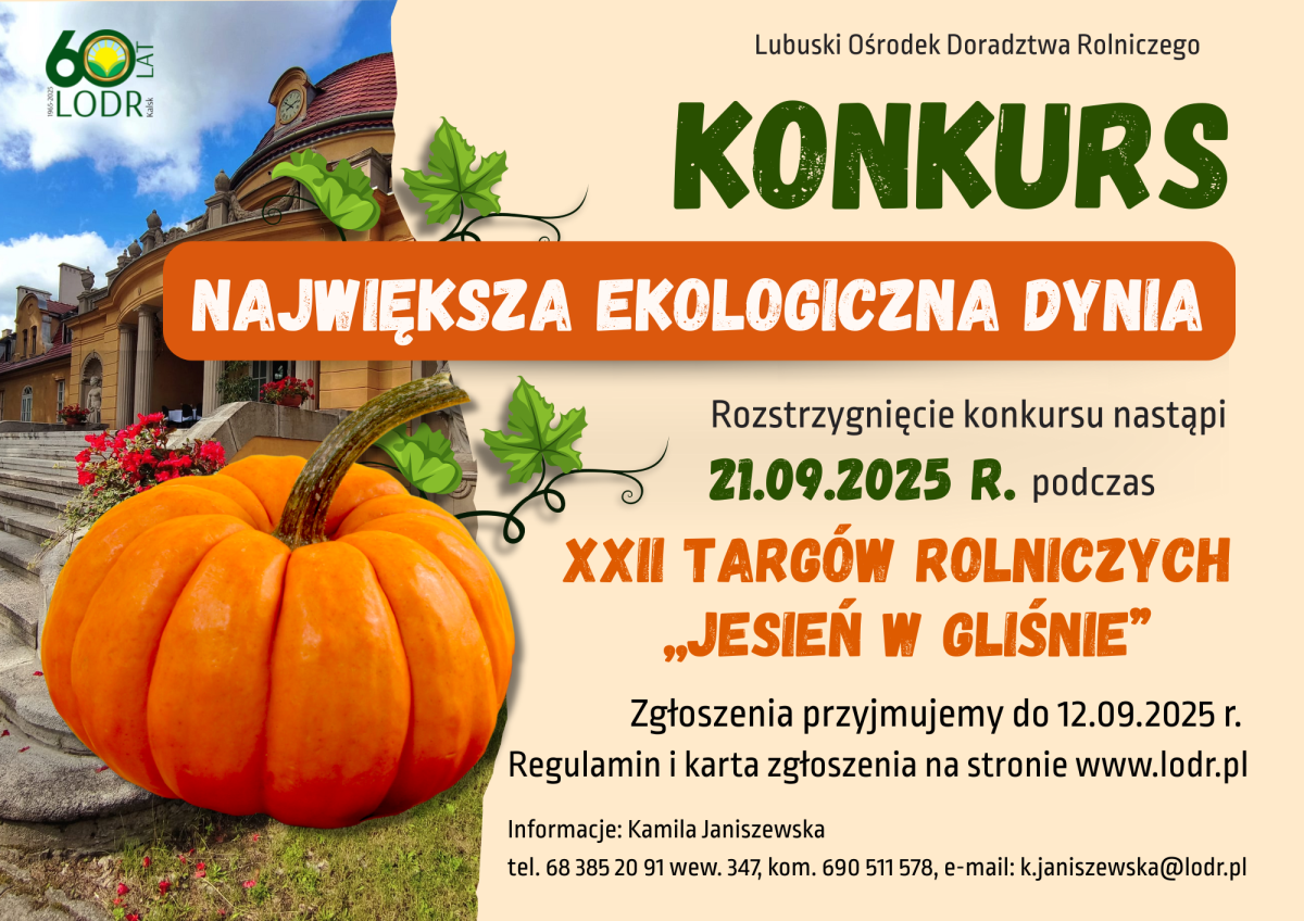 KONKURS OGRODNICZY - Największa ekologiczna dynia