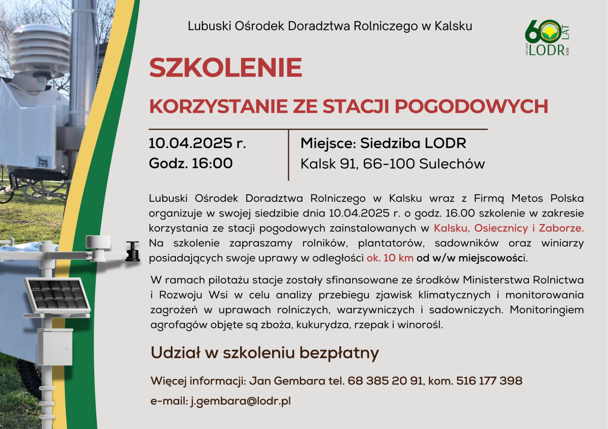 KORZYSTANIE ZE STACJI POGODOWYCH