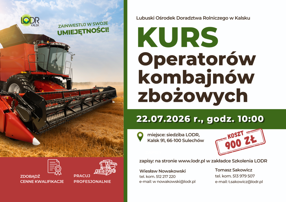 Kurs kombajnisty