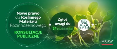 Nowe prawo dla Roślinnego Materiału Rozmnożeniowego – konsultacje publiczne