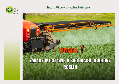Nowe regulacje prawne w zakresie obrotu środkami ochrony roślin