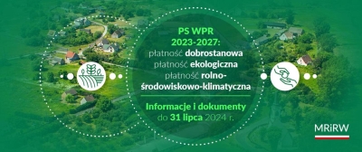 Płatności w ramach PS WPR 2023-2027 – dokumenty i informacje do 31 lipca