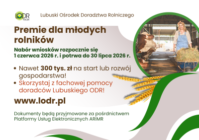 Premie na start dla młodych rolników od 1 czerwca