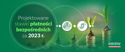 Projektowane stawki płatności bezpośrednich za 2023 r.