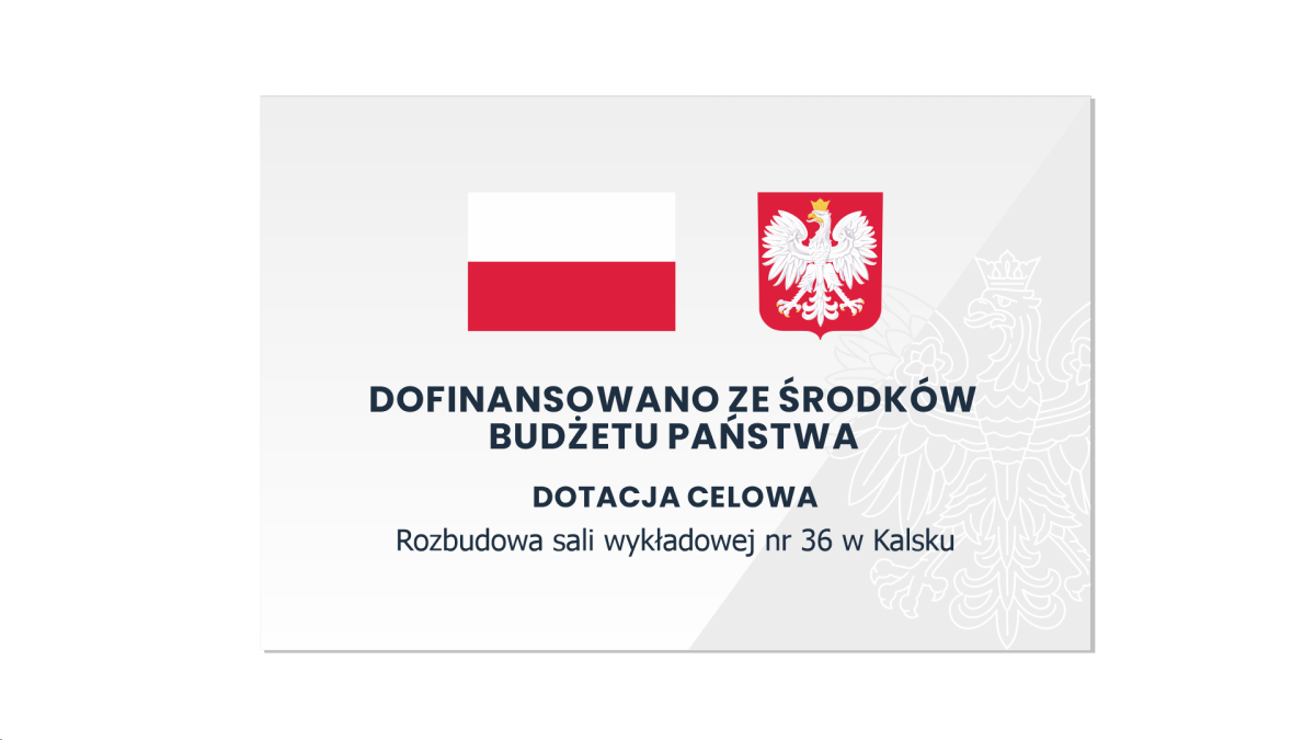Rozbudowa sali wykładowej nr 36 w Kalsku