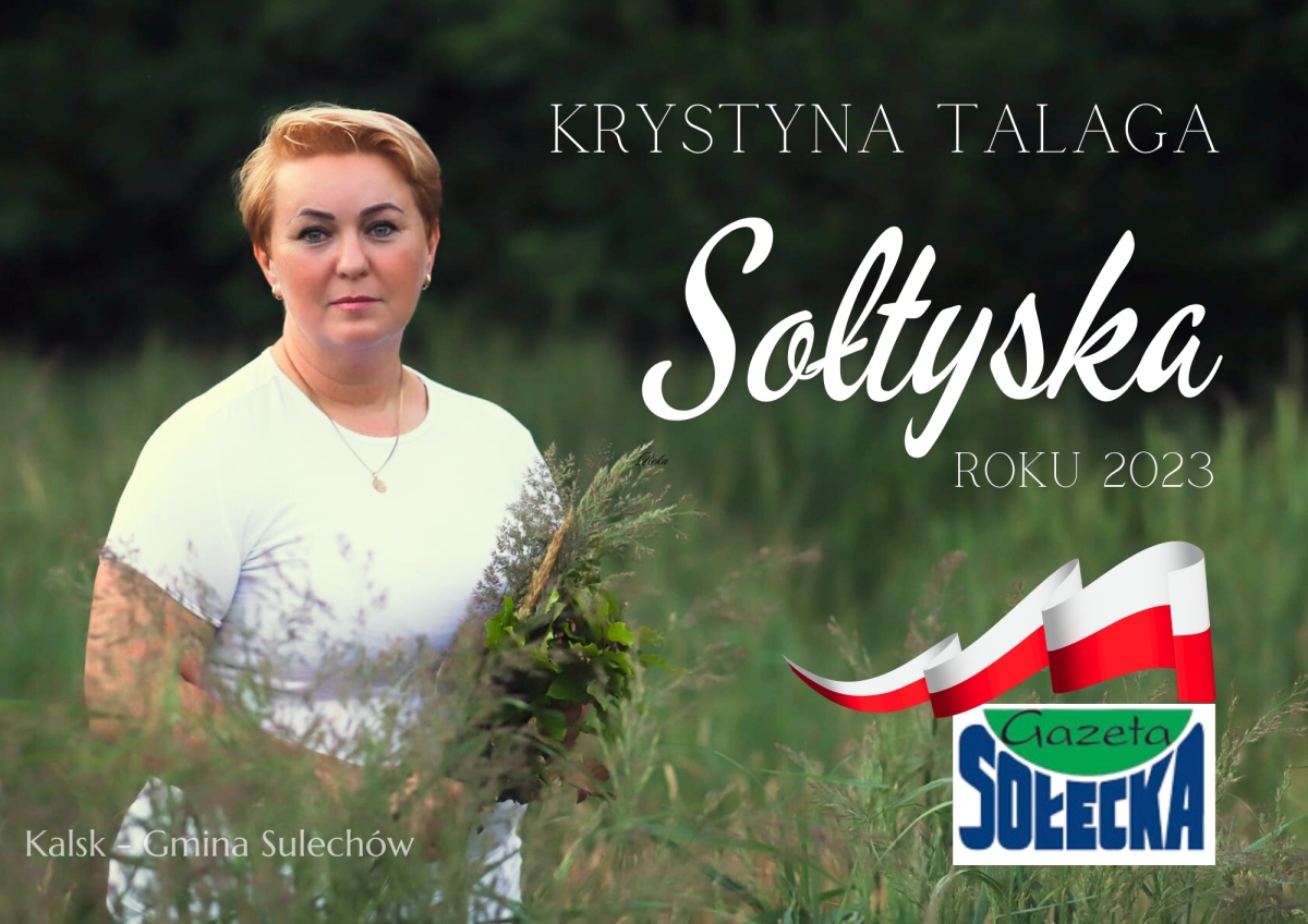 Sołtyska Kalska Krystyna Talaga została "Sołtysem Roku 2023" w Polsce