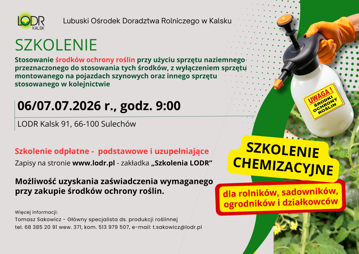 Szkolenie chemizacyjne
