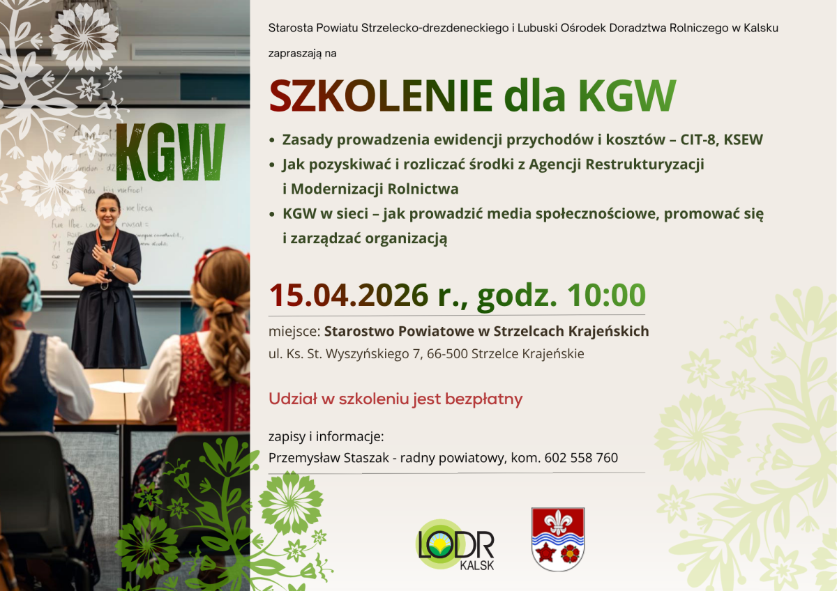 SZKOLENIE dla KGW