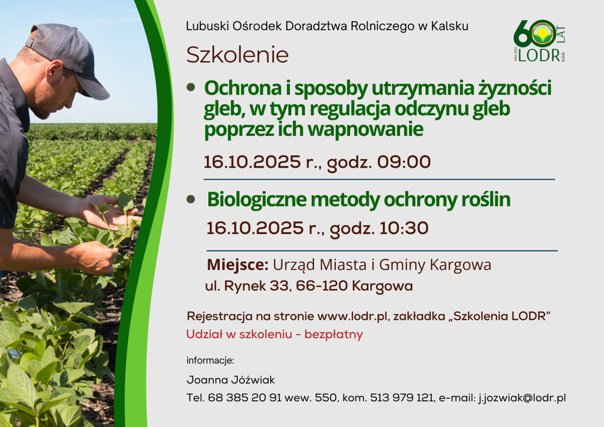 Szkolenie - Biologiczne metody ochrony roślin
