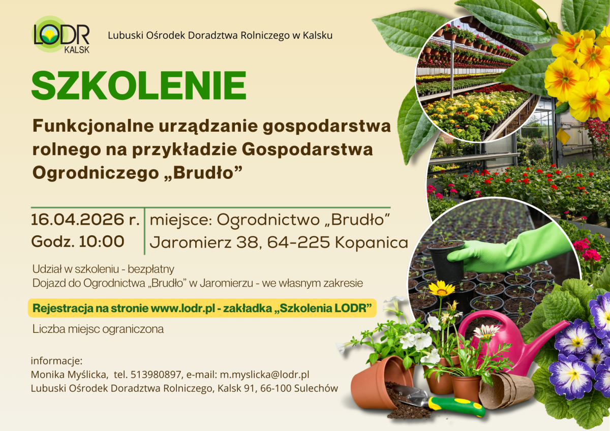 szkolenie - Funkcjonalne urządzanie gospodarstwa rolnego