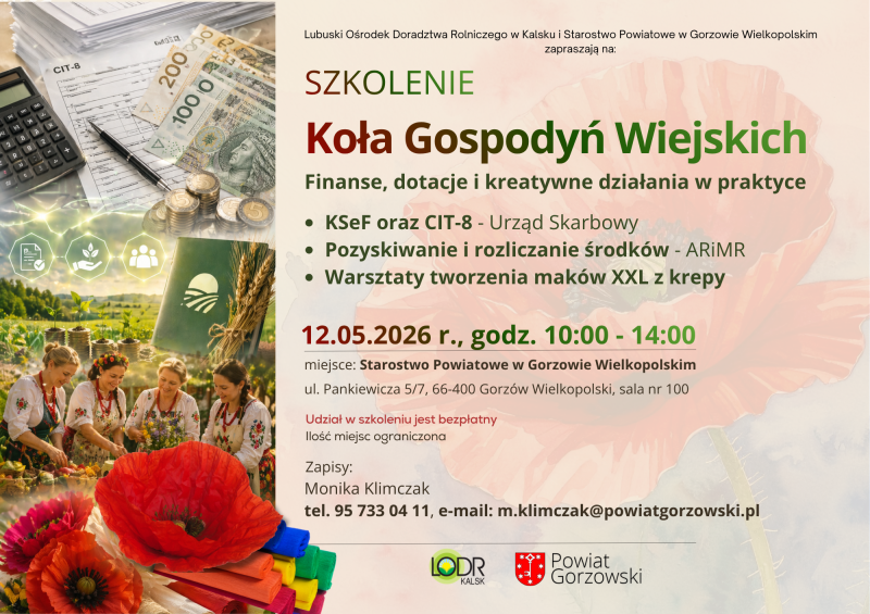 Szkolenie KGW – finanse, dotacje i kreatywne działania w praktyce