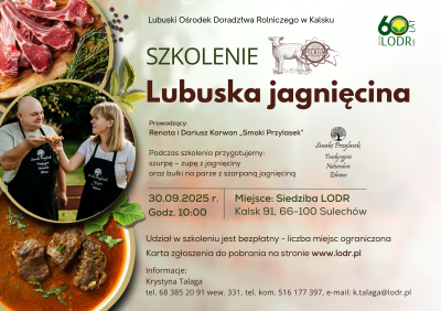 Szkolenie - Lubuska jagnięcina, wizytówką regionu 