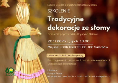 Szkolenie - Tradycyjne dekoracje ze słomy