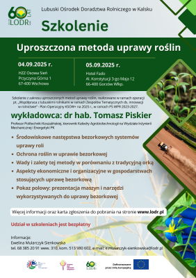 Szkolenie: UPROSZCZONE METODY UPRAWY ROŚLIN