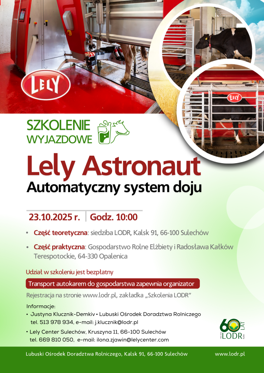 Szkolenie wyjazdowe - Automatyczny system doju