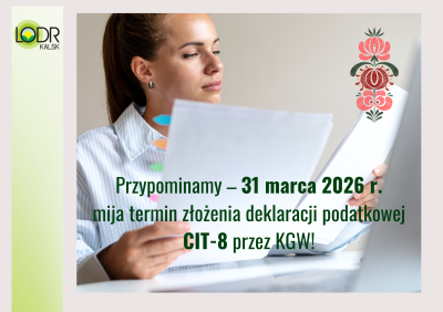 Termin złożenia deklaracji CIT-8 dla KGW