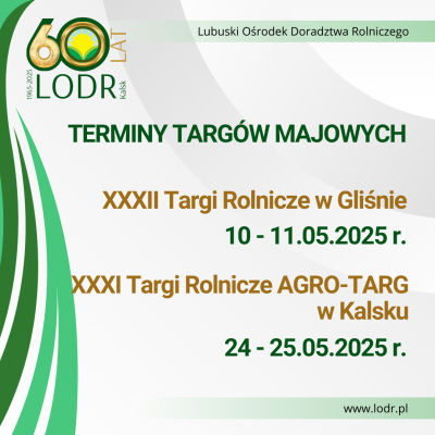 Terminy majowych targów rolniczych