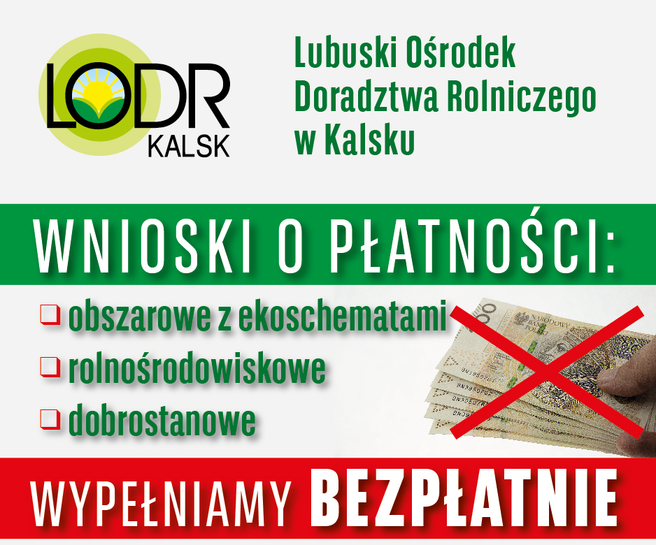 Wnioski o płatność w LODR (bezpłatnie)