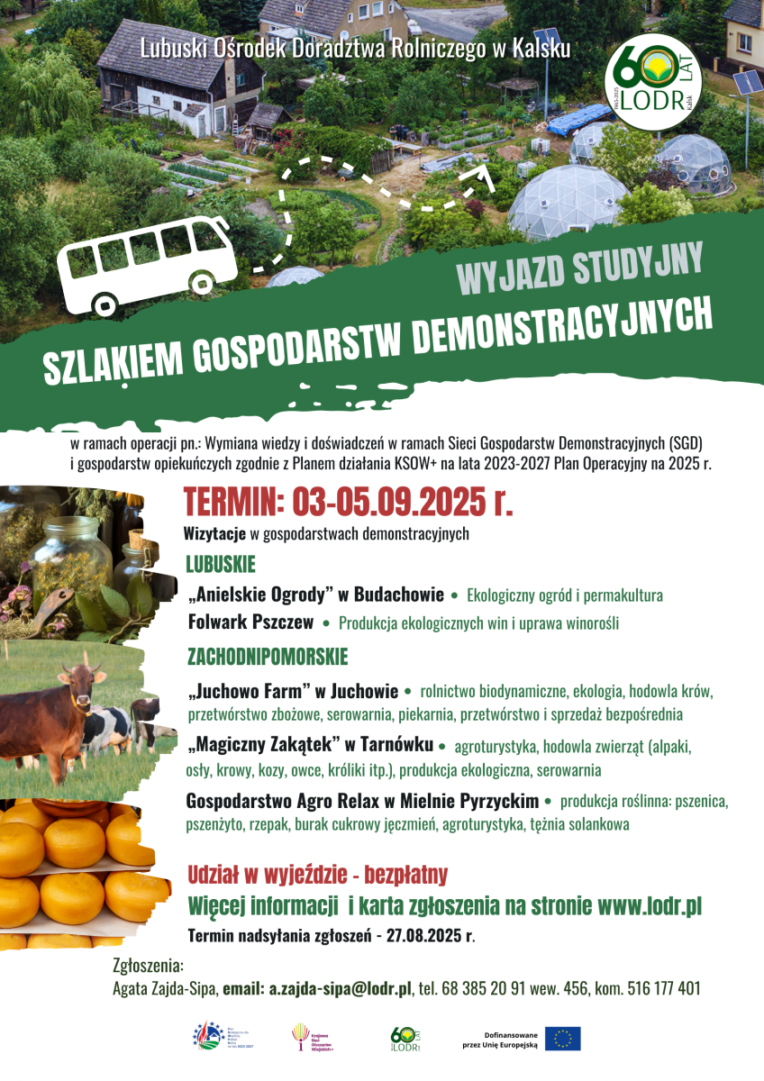Wyjazd studyjny do województwa zachodniopomorskiego szlakiem GOSPODARSTW DEMONSTRACYJNYCH