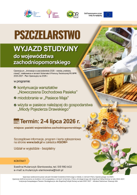 Wyjazd studyjny pn. „Innowacje w pszczelarstwie 2026 – wiedza, praktyka, rozwój”