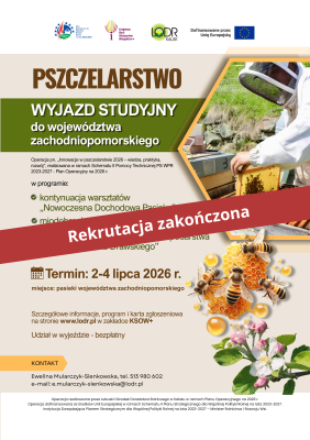 Wyjazd studyjny pn. „Innowacje w pszczelarstwie 2026 – wiedza, praktyka, rozwój”