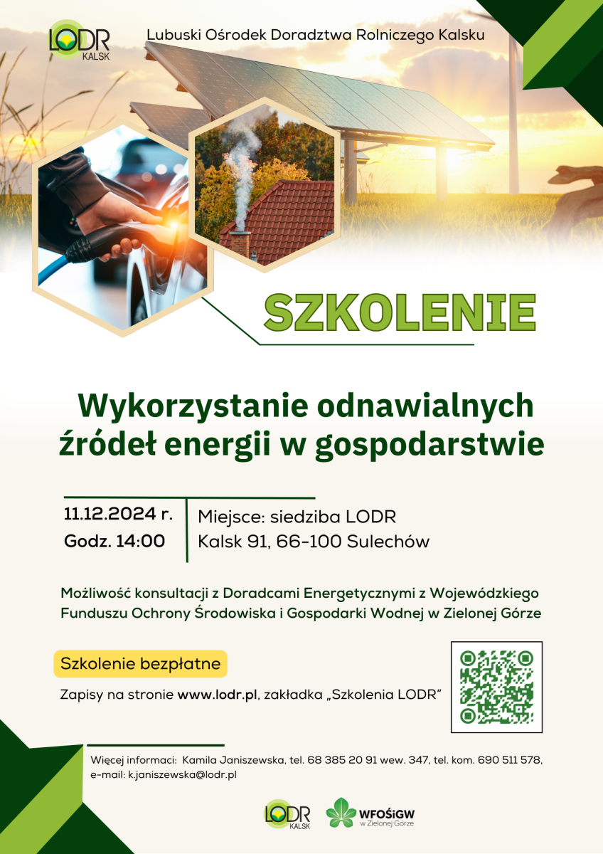 Wykorzystanie odnawialnych źródeł energii w gospodarstwie