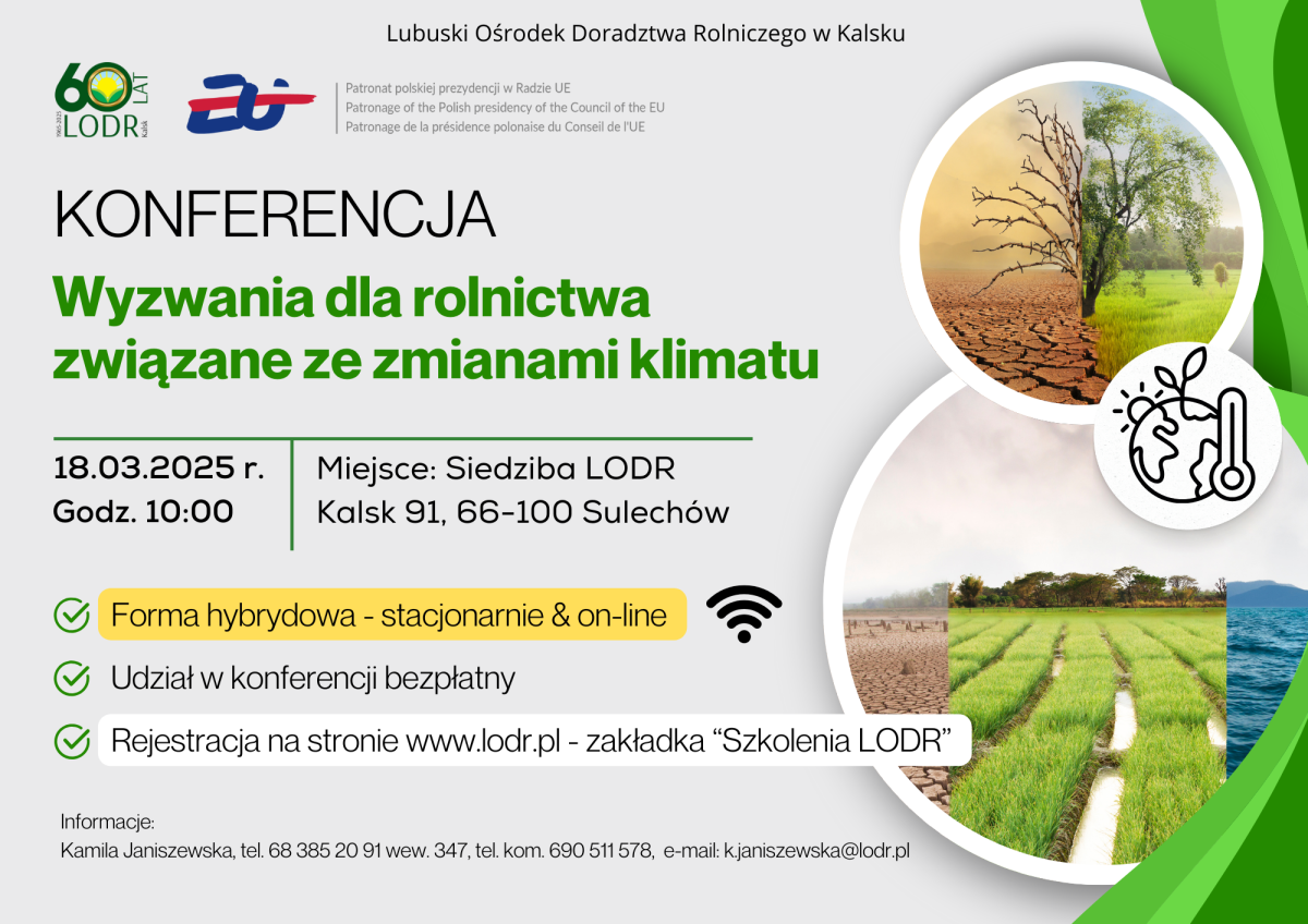 Wyzwania dla rolnictwa związane ze zmianami klimatu