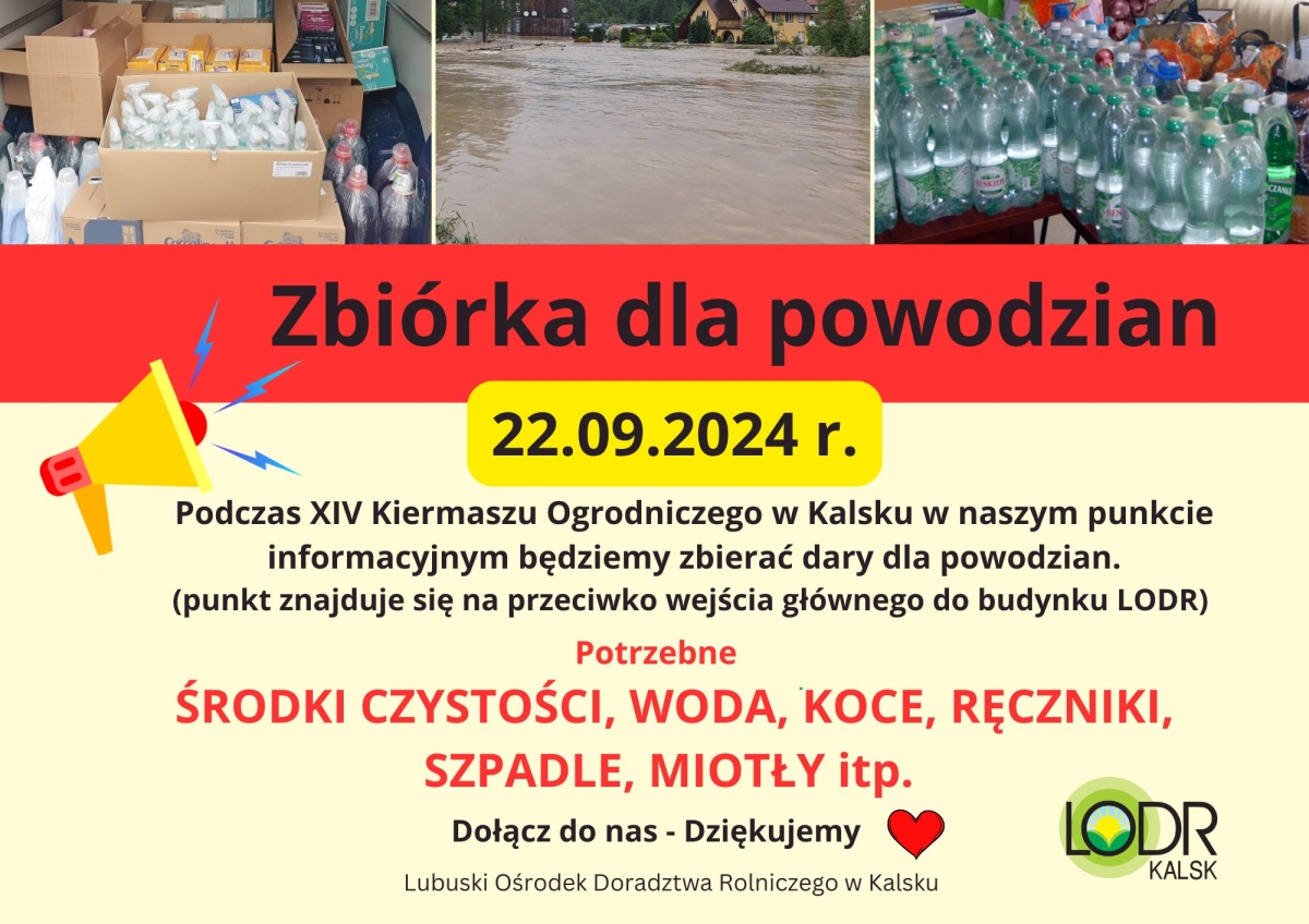 Zbiórka dla powodzian