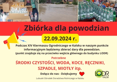 Zbiórka dla powodzian